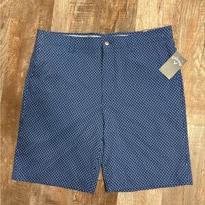 Callaway Patterned Blue Men's Shorts Size:36 NWT